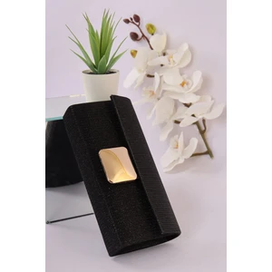 Weem Bag 254 Çizgili Nal Şeklinde Taşlı Abiye Çanta