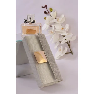 Weem Bag 254 Çizgili Nal Şeklinde Taşlı Abiye Çanta