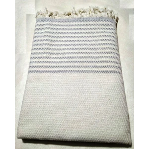 Pamuklu Kaymaz Hasır Dokuma Koltuk-Çekyat Örtüsü Takımı 3+3+1+1 - Krem Gri Yeni