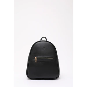 Shaka Siyah Shk200  Deri 2 Bölmeli Fermuarlı Yazılı Kolon Askılı Sırt Çantası U:26 E:22 G:9 Cm