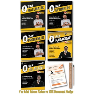 0'dan Başlangıç Serisi - Dil Bilgisi - Paragraf - Problemler - Geometri - Matematik