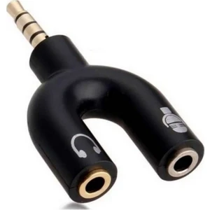 Kulaklık Mikrofon Birleştirici Adaptör 3.5mm Ayırıcı Aparat
