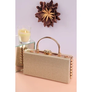 Weem Bag 470 Çizgili Yan Taşlı Saplı Abiye Çanta