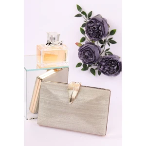 Weem Bag Weembag Abiye Çanta Zarif Yaprak Detaylı Saten Kaplama Kadın El Çantası