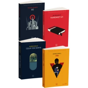 Kara Dörtleme Kutu Set: Biz- Cesur Yeni Dünya - 1984 - Fahrenheit 451