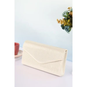 Weembag Çizgili Çupra Biyeli Zarf Venezia Kadın Çanta