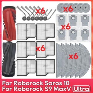 Roborock Saros 10 / S9 Maxv Ultra / S90VER / G30 / A1460RR Parça Aksesuarları Ana Yan Fırça Filtresi Edgewise Mop Takımı (Yurt Dışından)