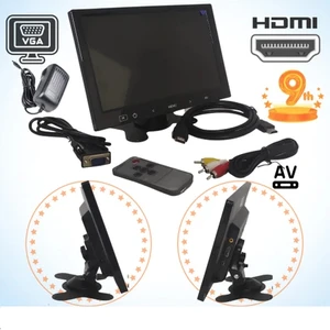 Güvenlik Kamera Monitörü 9" Ekran HDMI VGA Av Girişli LCD Ek