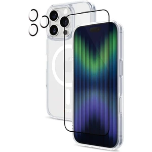 Tekno Grup Apple Iphone 16 Pro Şeffaf Mika Magsafe Kılıf + Premium Esd Ekran Koruyucu + Kamera Koruyucu Gold