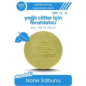 Mentollü Nane Sabunu - Ferahlatıcı Yağlı Cilt ve Saç Temizleme Sabunu 100 gr