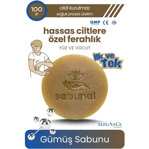 Gümüş Sabunu - Hassas Ciltlere Özel Ferahlatıcı & Nemlendirici Sabun 100 Gr
