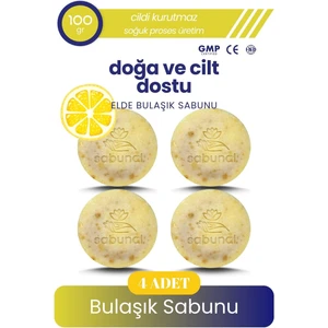 Bulaşık Sabunu 4 Adet - Doğal Katkısız, Doğa ve Cilt Dostu El Yapımı Sabun