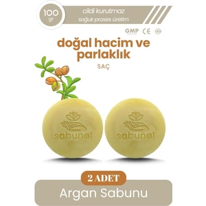 Argan Yağı Sabunu 2 Adet - Parlak ve Hacimli Saçlar İçin Doğal Sabun