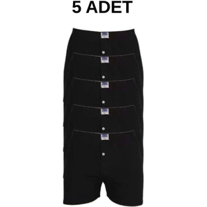 Penye 5'li Erkek Boxer Rahat Bol Kesim Abani Classic