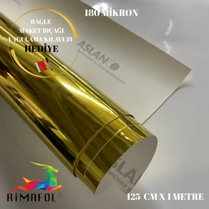 Gold Varak Altın Kendinden Yapışkanlı Folyo 125 cm x 1 Metre