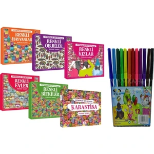 Yetişkinler İçin Boyama Mandala 6 Kitap