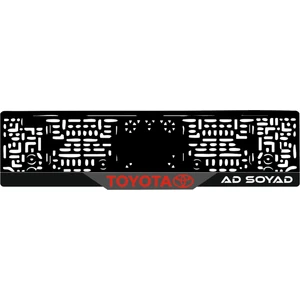 Toyota 2 Adet Pleksi Plakalık