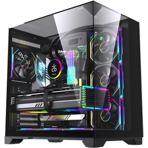 Subzero Plus 7 x Argb Fan Uzaktan Kumanda Midi Tower Atx Siyah Oyuncu Kasası