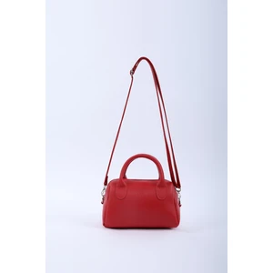 Kırmızı SHK184 Suni Deri ,fermuarlı Tek Bölmeli ,askılı El, Kol ve Omuz Çantası