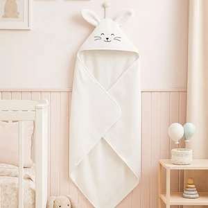 Pamuk Tavşan Havlu Kundak Ekru (75X75 Cm)