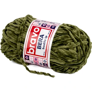 Bera Kadife Iplik 100 gr 120 Metre (Renk Kodu: 915) Haki Yeşil