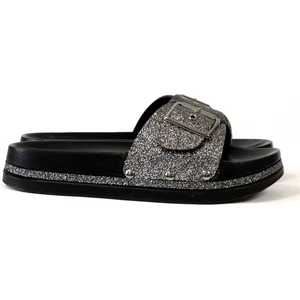 Mubaco.simli Siyah Comfort Kadın Terlik