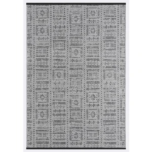 Vitali Home Gaia Gri Halı Yıkanabilir Kaymaz Taban Şönil Kilim Dokuma Pamuk Taban Kilim 10336 100 x 200