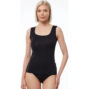 Kadın Siyah Kare Yaka Kalın Askılı Modal Body 1037