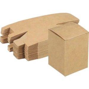 8,4X8,4X13,4 cm E-Ticaret Kutusu - Mum Kutusu -Kraft- 50 Adet