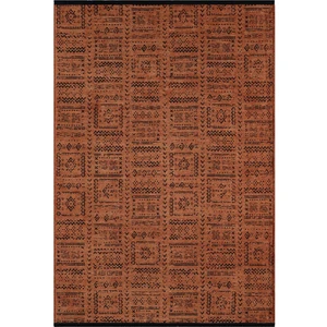 Vitali Home Gaia Kiremit Halı Yıkanabilir Kaymaz Taban Şönil Kilim Dokuma Pamuk Taban Kilim 10320 80 x 150