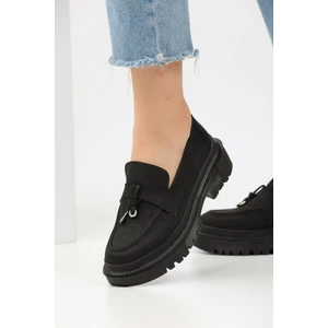 Kadın Kalın Taban Loafer Makosen Ayakkabı