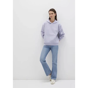 Kapüşonlu Lila Basic Sweatshirt 167299-70531
