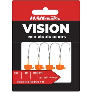 Han Fish Vision Ned Rig Light Orange Jig Head