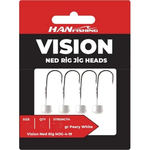 Han Fish Vision Ned Rig Peary White Jig Head