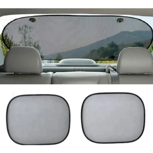 Araç Arka ve Yan Camlar Için Vantuzlu Güneşlik Perde Seti Araç Perdesi (3'lü Set)