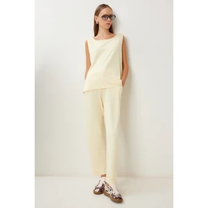 Modal Bluz Pantolon Takım LDZ0039 Sarı