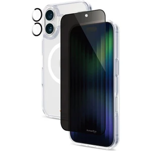 Tekno Grup Iphone 16 Plus Şeffaf Mika Magsafe Kılıf + Antistatik Hayalet Ekran Koruyucu + Kamera Koruyucu Lacivert