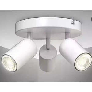 Mylights Mat Beyaz Avize LED Spot Üçlü Hareketli Başlık Metal Günışığı veya beyaz tasarruflu led Ampül osram veya panasonic ampul ile 