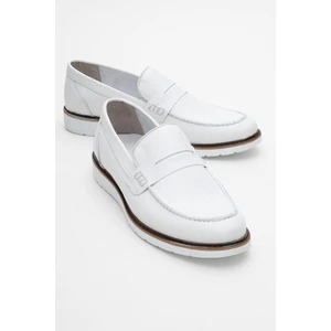 Hakiki Deri, Erkek Bağcıksız Loafer Iç Dış Deri Ayakkabı