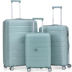 Ultra Hafif Polipropilen Kırılmaz 3 Lü Valiz Seti