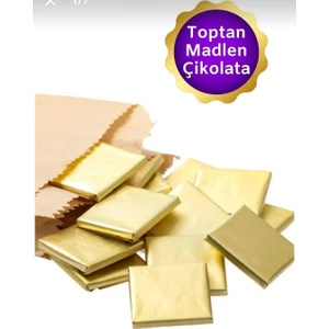 Altın Sargılı Sütlü Madlen 100 Adet Ikramlık Çikolata