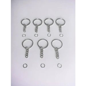50’li Anahtarlık Halkası C Aparatlı Zincirli Makrome Amıgurumi 2.5 cm