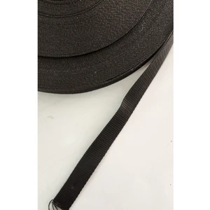 Şerit Kolon Polyester Çanta Askısı 2 cm -Siyah 2 Metre