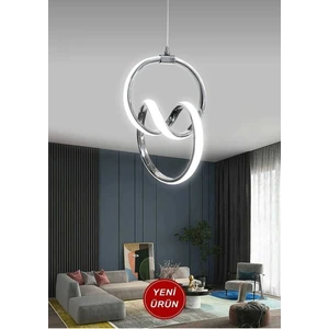 SİENA TEKLİ SARKIT BEYAZ Renk LED ISIKLI SALON MUTFAK  OTURMA ODASI ANTRE  AVİZE