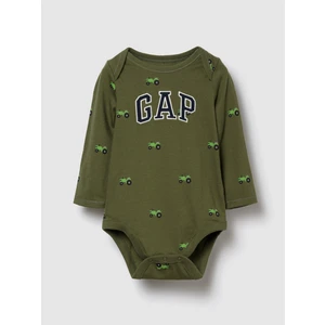 Bebek Yeşil Organic Pamuklu Gap Logo Bodysuit