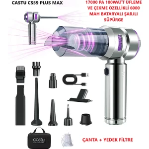CS59 Plus Max 17000 Pa 100 Watt Şarjlı Süpürge