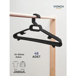 Elbise Kıyafet Askısı Mavi 24'lü Set 24 Adet Mavi Plastik 24 Gömlek Askısı