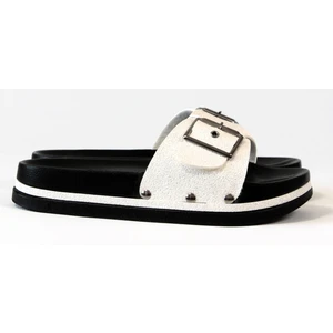 Mubaco.simli Beyaz Kadın Terlik