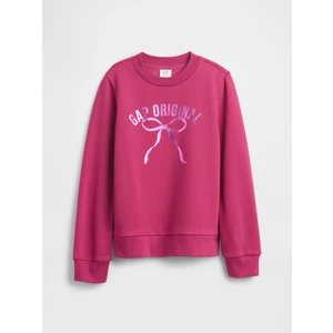 Kız Çocuk Pembe Gap Logo Sweatshirt