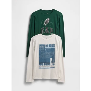 Erkek Çocuk Yeşil Grafik T-Shirt (2’li)